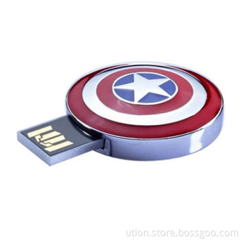 Iron Man USB Flash Drive with 1 to 32GB Memory Capacity, Free Logo and Gift Box, Customized Sample